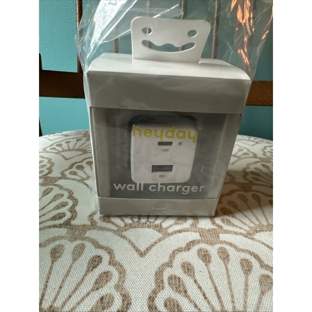 2-Port 20W USB-a and USB-C Wall Charger - Heyday Watermelon‎ Color